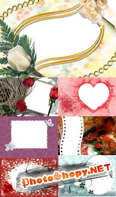 New Collection of Photo frames for Valentine's Day pack 12