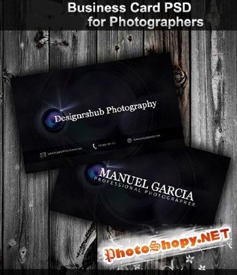 New Business Card Psd for Photographer