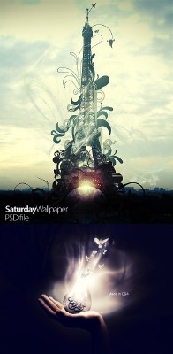 Saturday Wallpaper Psd Files for Photoshop