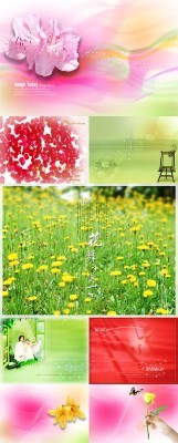 Cool PSD Flowers Spring collection for Photoshop 2012 pack 5