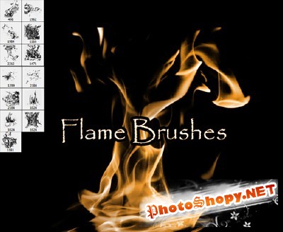 Brushes set - Flame