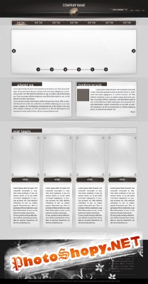 Webpage Template Psd for Photoshop