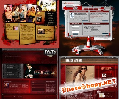 Photoshop Templates pack 4