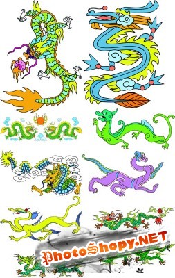 Collection Dragons Psd for Photoshop
