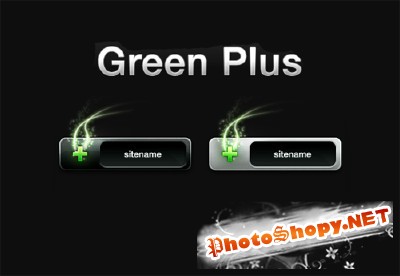 Green Plus Psd for Photoshop