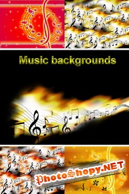 Music Backgrounds for Photoshop
