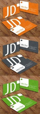 Colored Grunge Business Cards