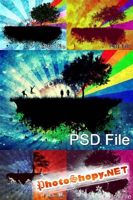 Island psd collection for Photoshop