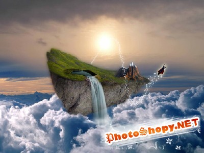 Psd Floating Island for Photoshop
