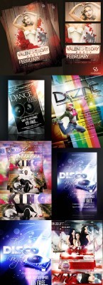 New Collection Party Flyer Template 2012 PSD Pack 3