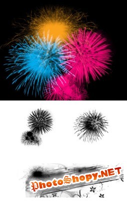 Fireworks Brushes Set for Photoshop
