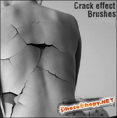 Crack Effect Brushes Set for Photoshop