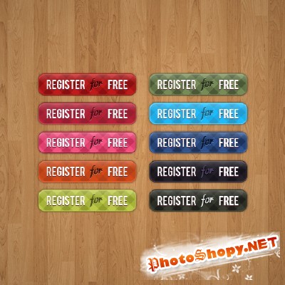 Buttons Psd Pack for Photoshop
