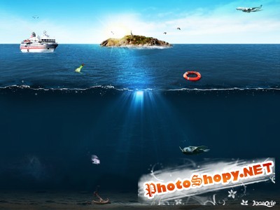 Deep Blue Sea for Photoshop