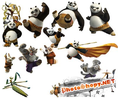 Kung Fu Panda Psd for Photoshop