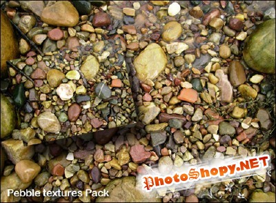 Pebble textures pack for Photoshop