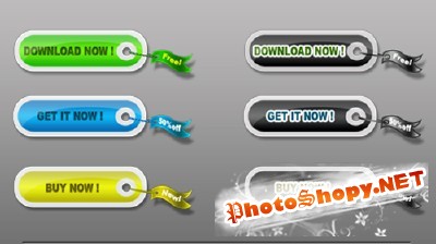 Tag Buttons psd for Photoshop