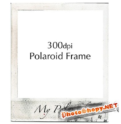 Authentic Vintage Polaroid Frame PSD for Photoshop
