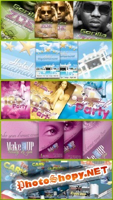 Collection Party Flyer Template 2012 PSD Pack 6 for Photoshop