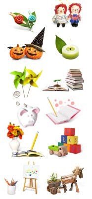 Source - Children Toys for Photoshop