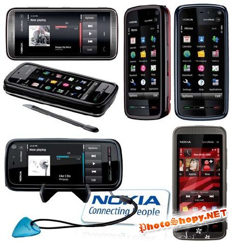 Клипарт для Photoshop - Мобильные телефоны Nokia 