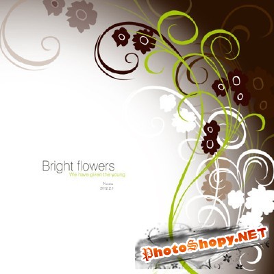 Bright Flowers Psd for Photoshop