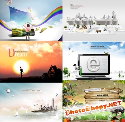 New PSD Source Collection for Photoshop 2012 pack 19