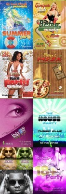 New Party Flyer Collection Template 2012 PSD Pack 8