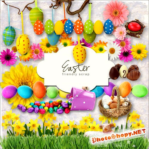Скрап-набор к празднику Пасхи (Easterset)