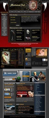 Black Web 4 Template pack for Photoshop