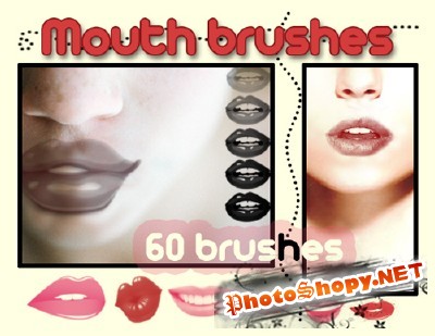 Mouth Brushes Set for Photoshop