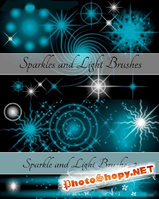 Sparkle and Light Brushes Set for Photoshop