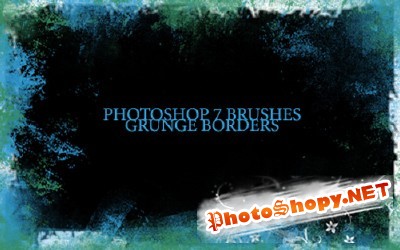 Grunge Border Brushes Set for Photoshop