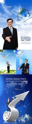 Business Partner in business psd for Photoshop