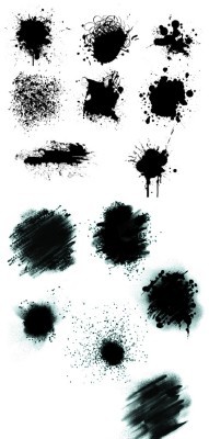 Paint Spatter Brushes set for Photoshop