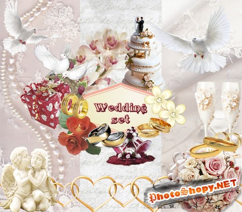 Скрап-набор "Свадебный" |" Wedding set"