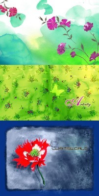 Flowers Backgrounds Psd for Photoshop