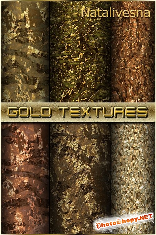 Золотые текстуры для Photoshop / Gold textures for Photoshop