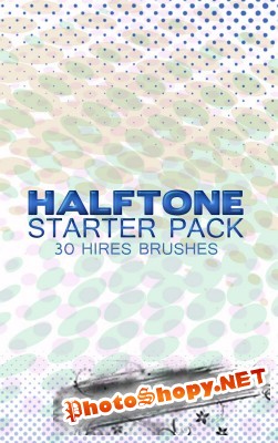 Halftone Brushes Starter Pack for Photoshop