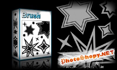 Star Shapes Brushes Set-1 for Photoshop