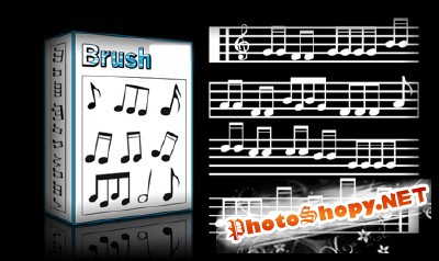 Musical Notes Set for Photoshop