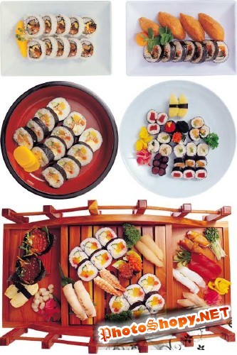 Фотосток: восточная кухня (суши, роллы, сашими и др.)