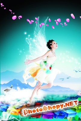 The magic sound of music psd for Photoshop