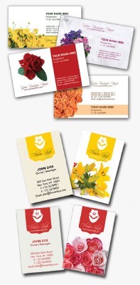 Florist Business Cards psd for Photoshop