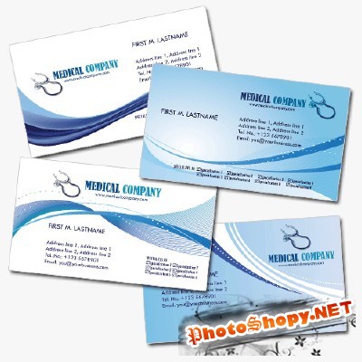 Medical Business Cards Psd for Photoshop