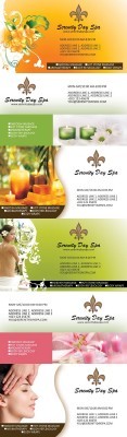 Massage Business Cards Psd for Photoshop