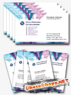 Hightech Business Cards Psd for Photoshop