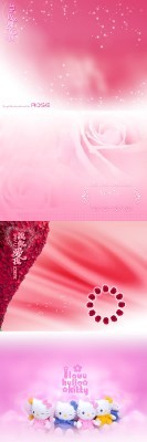 Delicate Pink and Bright Backgrounds for Photoshop