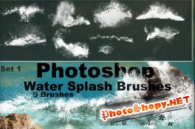 Water Splash Brushes for Photoshop