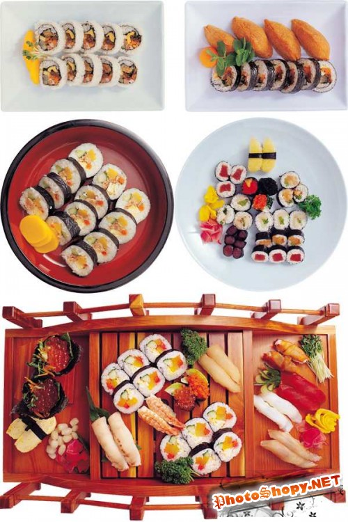 Фотосток: восточная кухня (суши, роллы, сашими и др.)